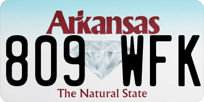 AR license plate 809WFK
