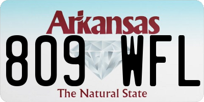 AR license plate 809WFL