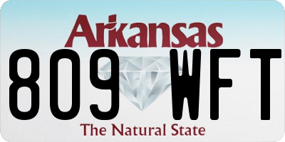 AR license plate 809WFT