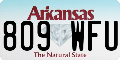 AR license plate 809WFU