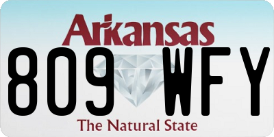 AR license plate 809WFY