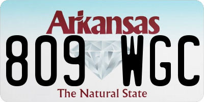 AR license plate 809WGC