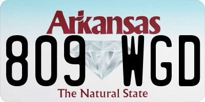AR license plate 809WGD