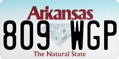 AR license plate 809WGP