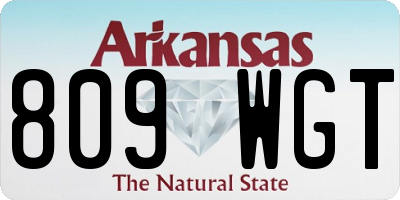 AR license plate 809WGT