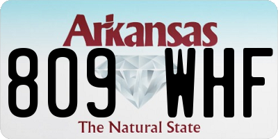 AR license plate 809WHF