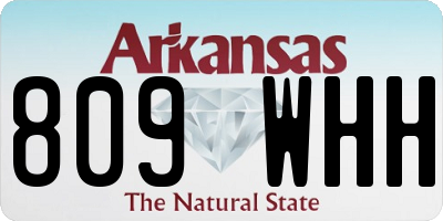 AR license plate 809WHH