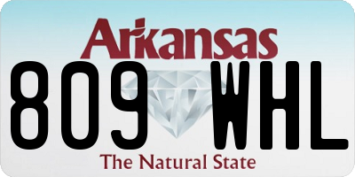AR license plate 809WHL