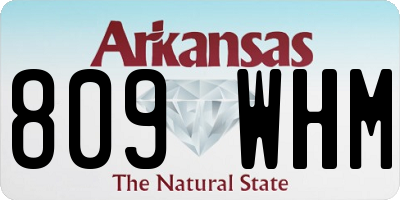 AR license plate 809WHM