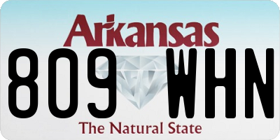 AR license plate 809WHN