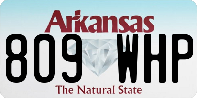 AR license plate 809WHP