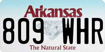 AR license plate 809WHR