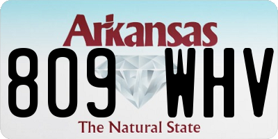 AR license plate 809WHV