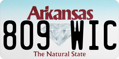 AR license plate 809WIC