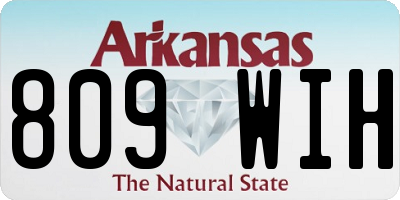 AR license plate 809WIH