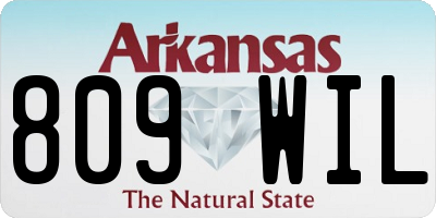 AR license plate 809WIL