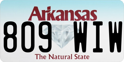 AR license plate 809WIW