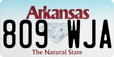 AR license plate 809WJA