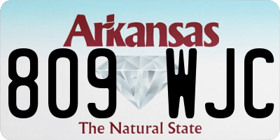 AR license plate 809WJC