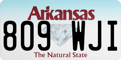 AR license plate 809WJI