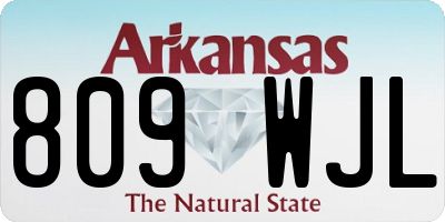 AR license plate 809WJL