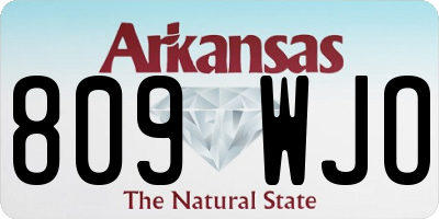 AR license plate 809WJO