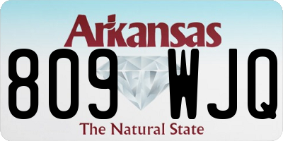 AR license plate 809WJQ