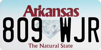AR license plate 809WJR