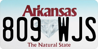 AR license plate 809WJS