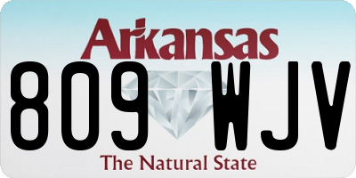 AR license plate 809WJV