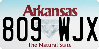 AR license plate 809WJX