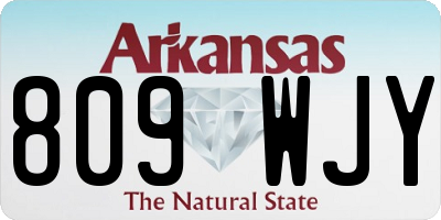 AR license plate 809WJY