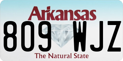 AR license plate 809WJZ