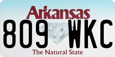 AR license plate 809WKC