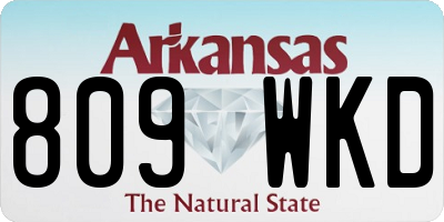 AR license plate 809WKD