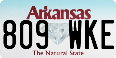 AR license plate 809WKE