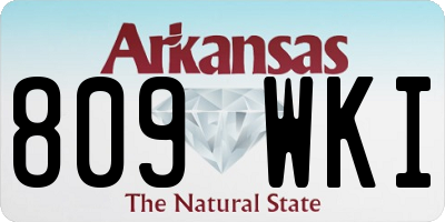 AR license plate 809WKI