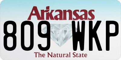 AR license plate 809WKP