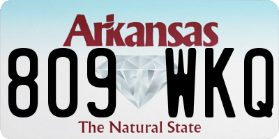 AR license plate 809WKQ