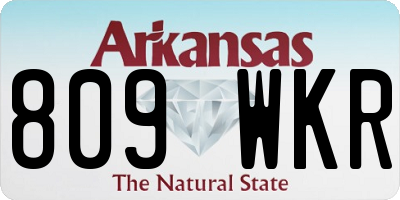 AR license plate 809WKR