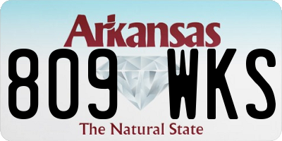 AR license plate 809WKS