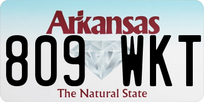 AR license plate 809WKT