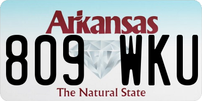 AR license plate 809WKU