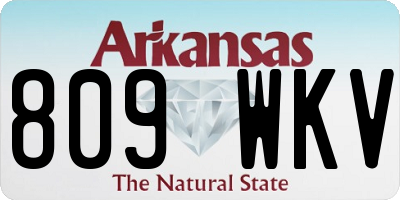 AR license plate 809WKV