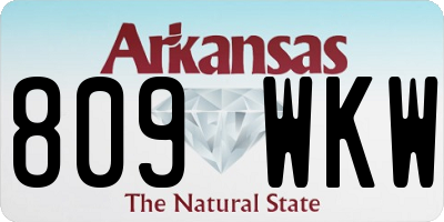 AR license plate 809WKW