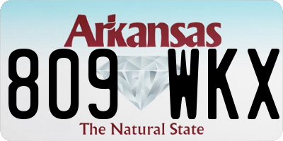 AR license plate 809WKX