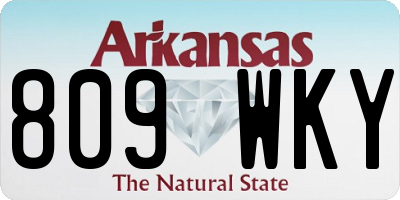 AR license plate 809WKY