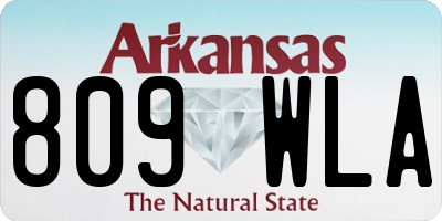 AR license plate 809WLA