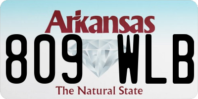 AR license plate 809WLB