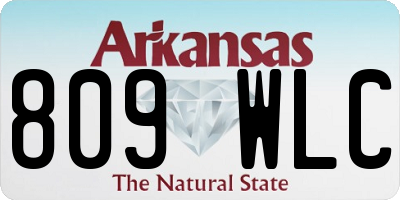 AR license plate 809WLC